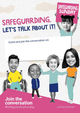 Load image into Gallery viewer, Safeguarding Sunday Poster - Let's talk about it A4/A3