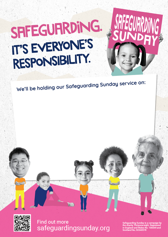 COMING SOON: Safeguarding Sunday poster - It's everyone's responsibility A4