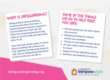 Load image into Gallery viewer, Safeguarding Sunday giveaway postcard
