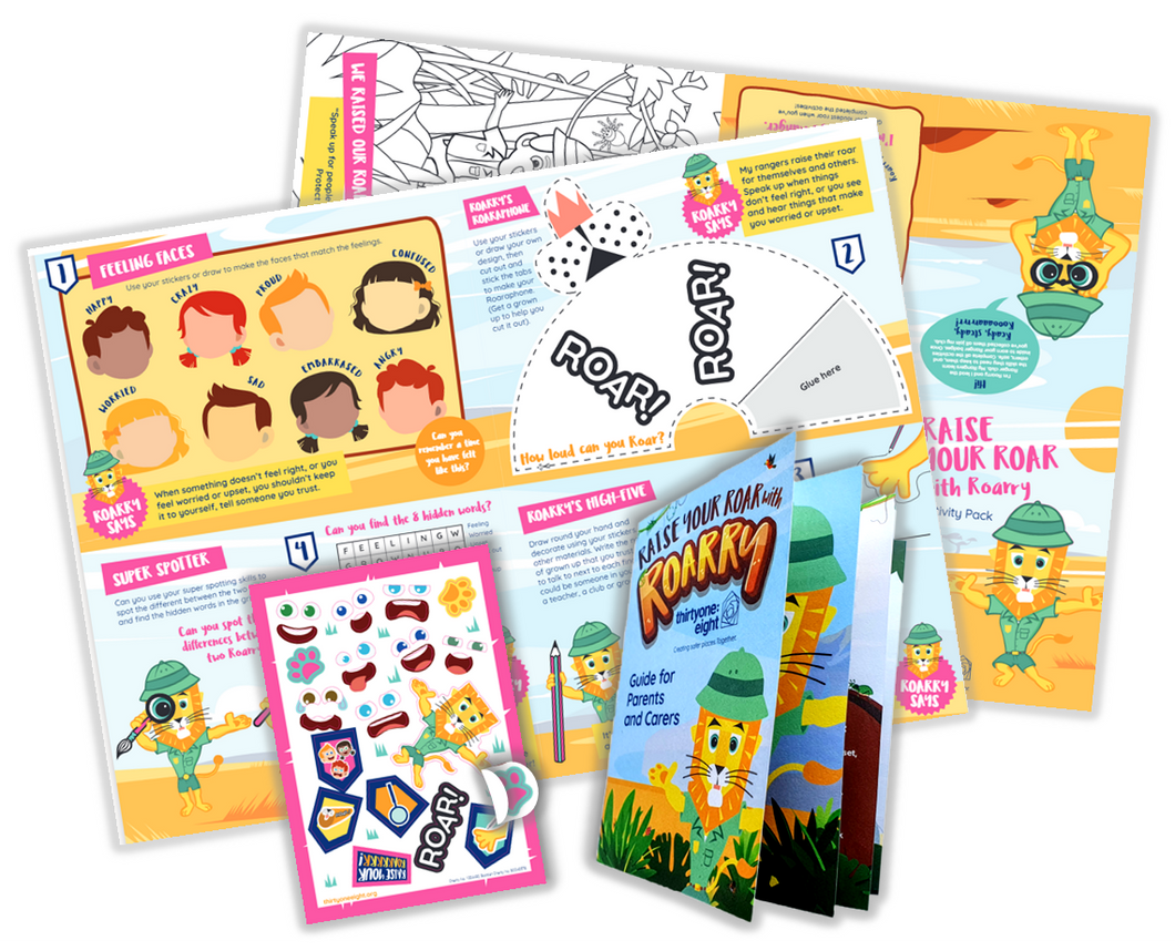Raise your Roar with Roarry Parent and Carer's pack